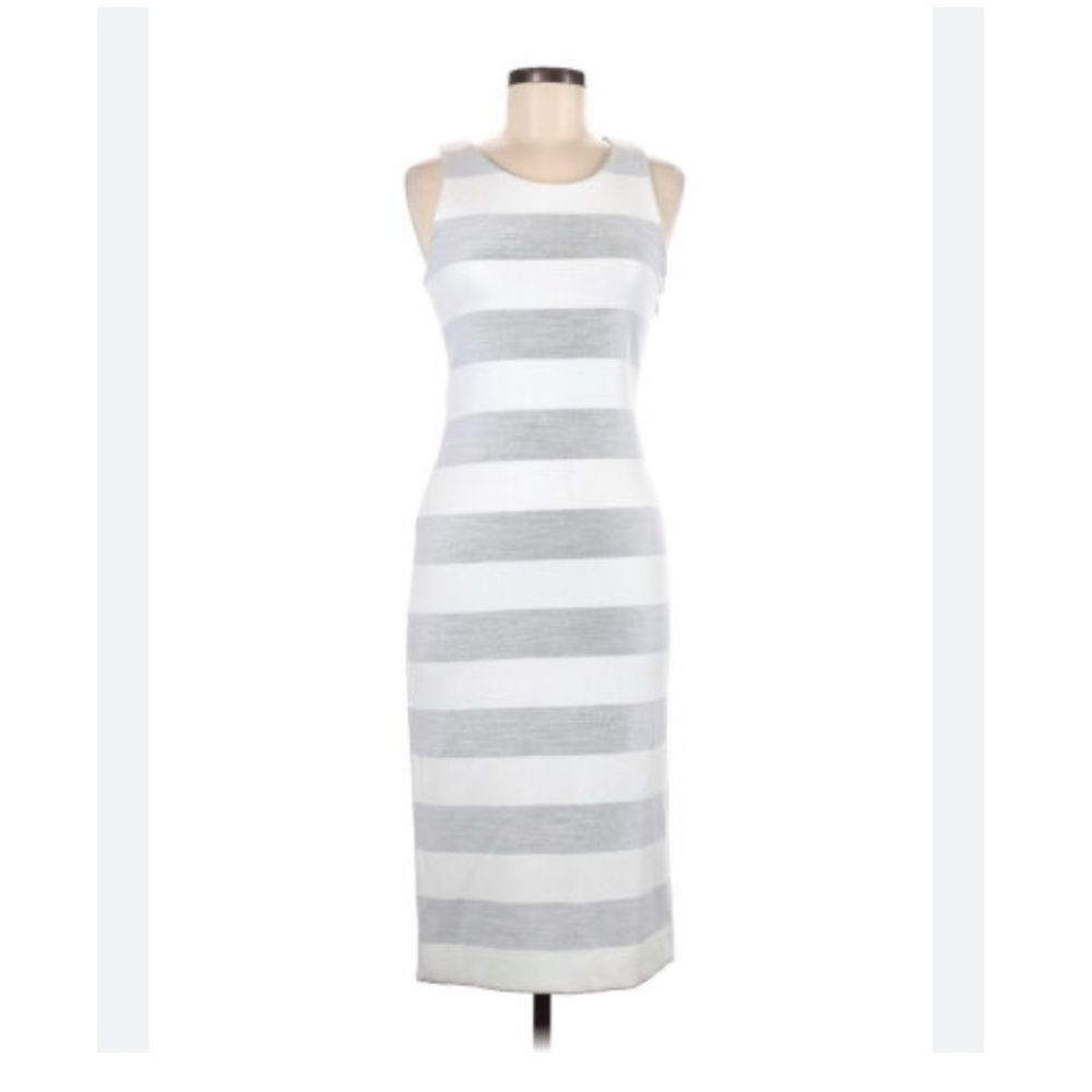 Viktoria + Woods White And Grey Tank Dress Size 0